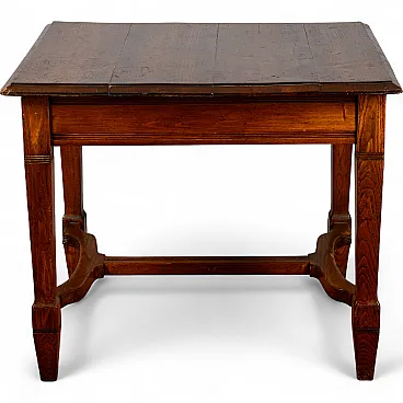 Tavolo liberty in legno massello con allunghi, primo '900