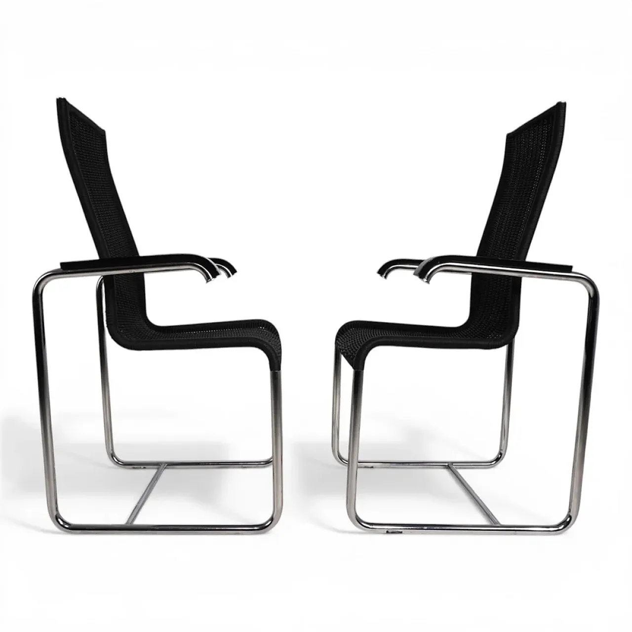 Coppia di sedie Tecta D25 con braccioli di Axel Bruchhäuser, anni '80 2