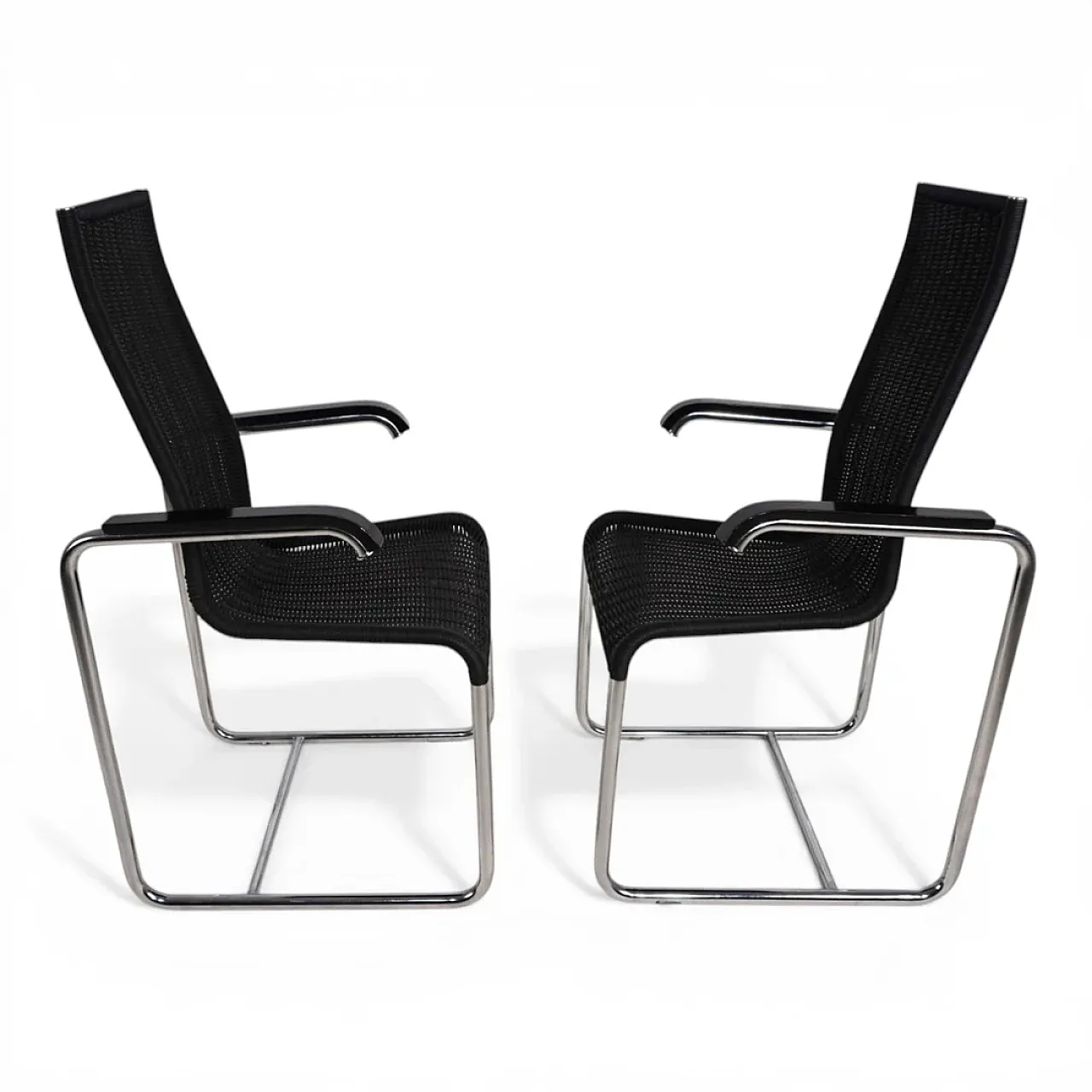 Coppia di sedie Tecta D25 con braccioli di Axel Bruchhäuser, anni '80 8