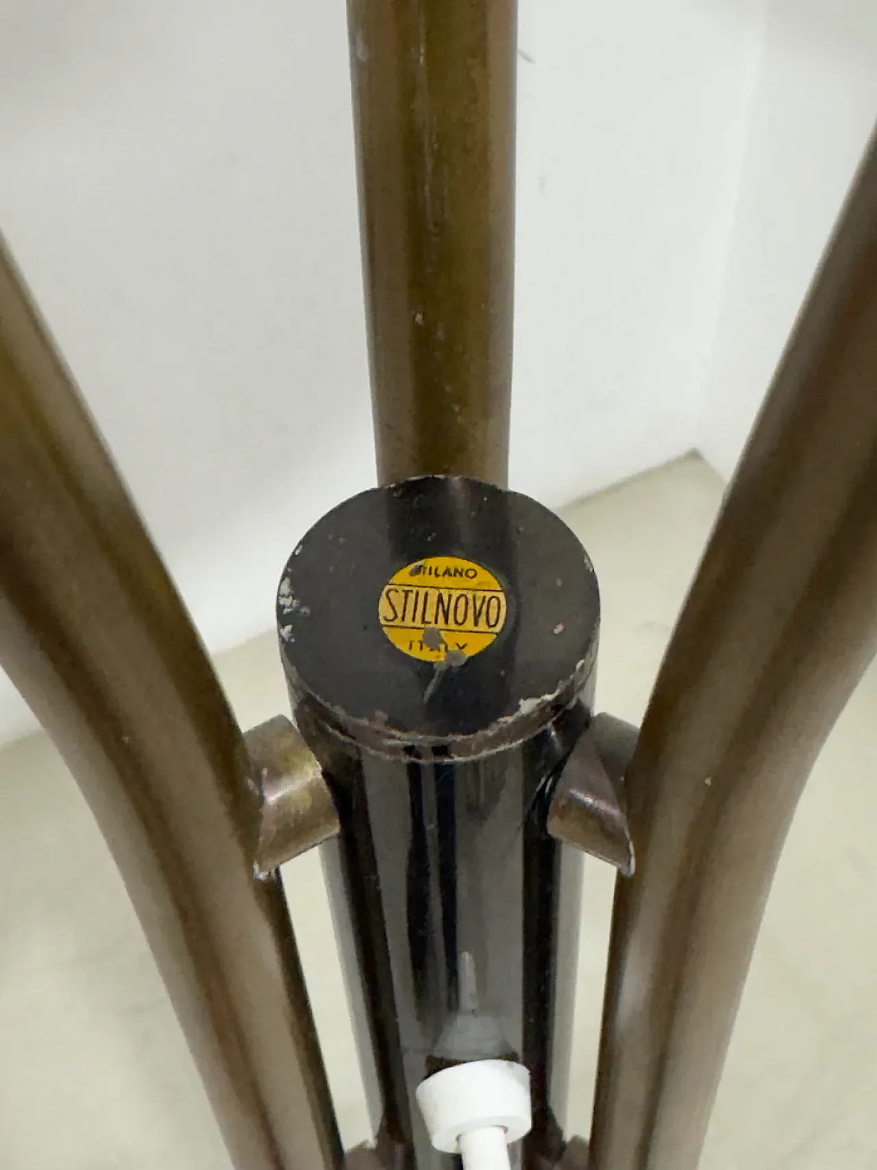 Lampada da terra di Gaetano Scolari per Stilnovo, anni '50 3