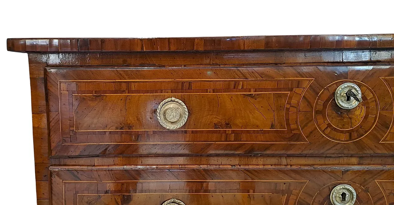 Louis XVI wooden chest of drawers, 18th century 6