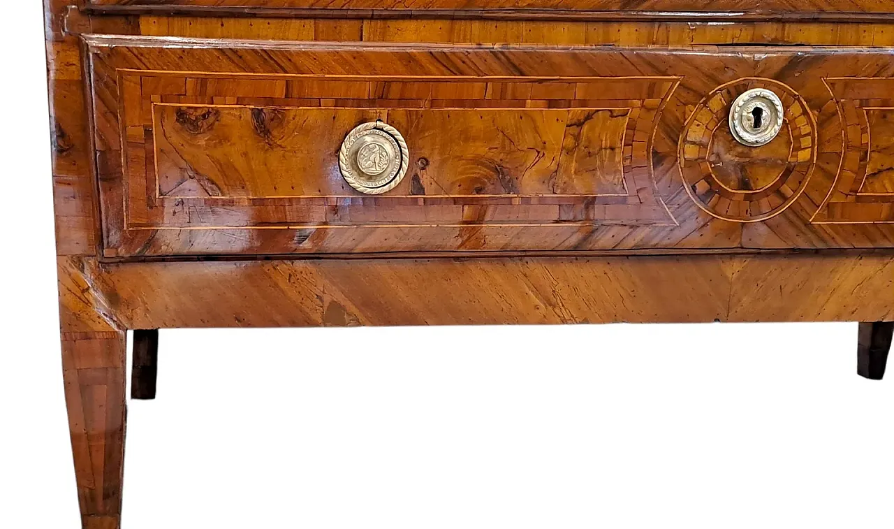 Louis XVI wooden chest of drawers, 18th century 7