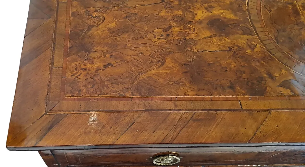 Louis XVI wooden chest of drawers, 18th century 8