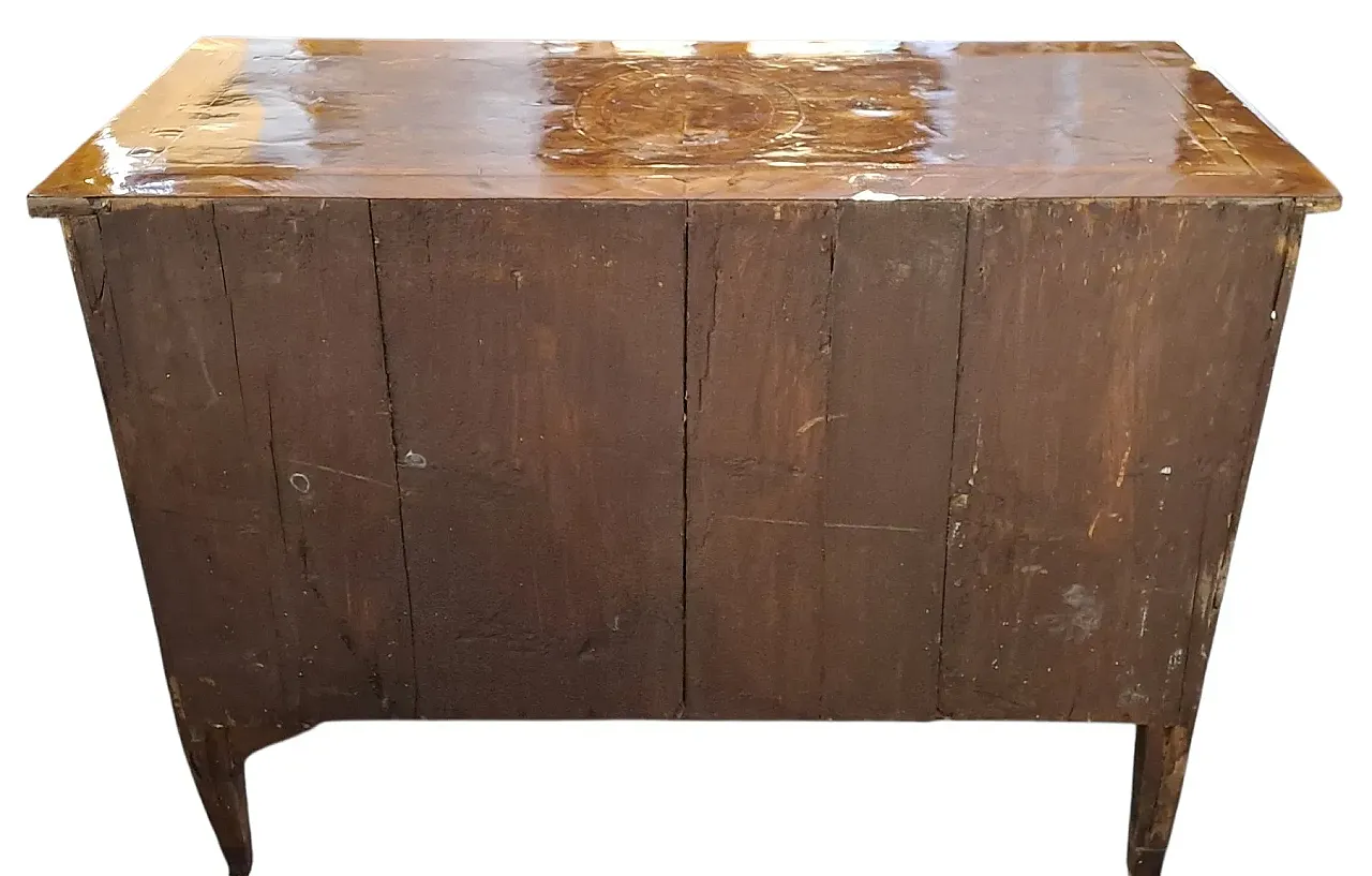 Louis XVI wooden chest of drawers, 18th century 10