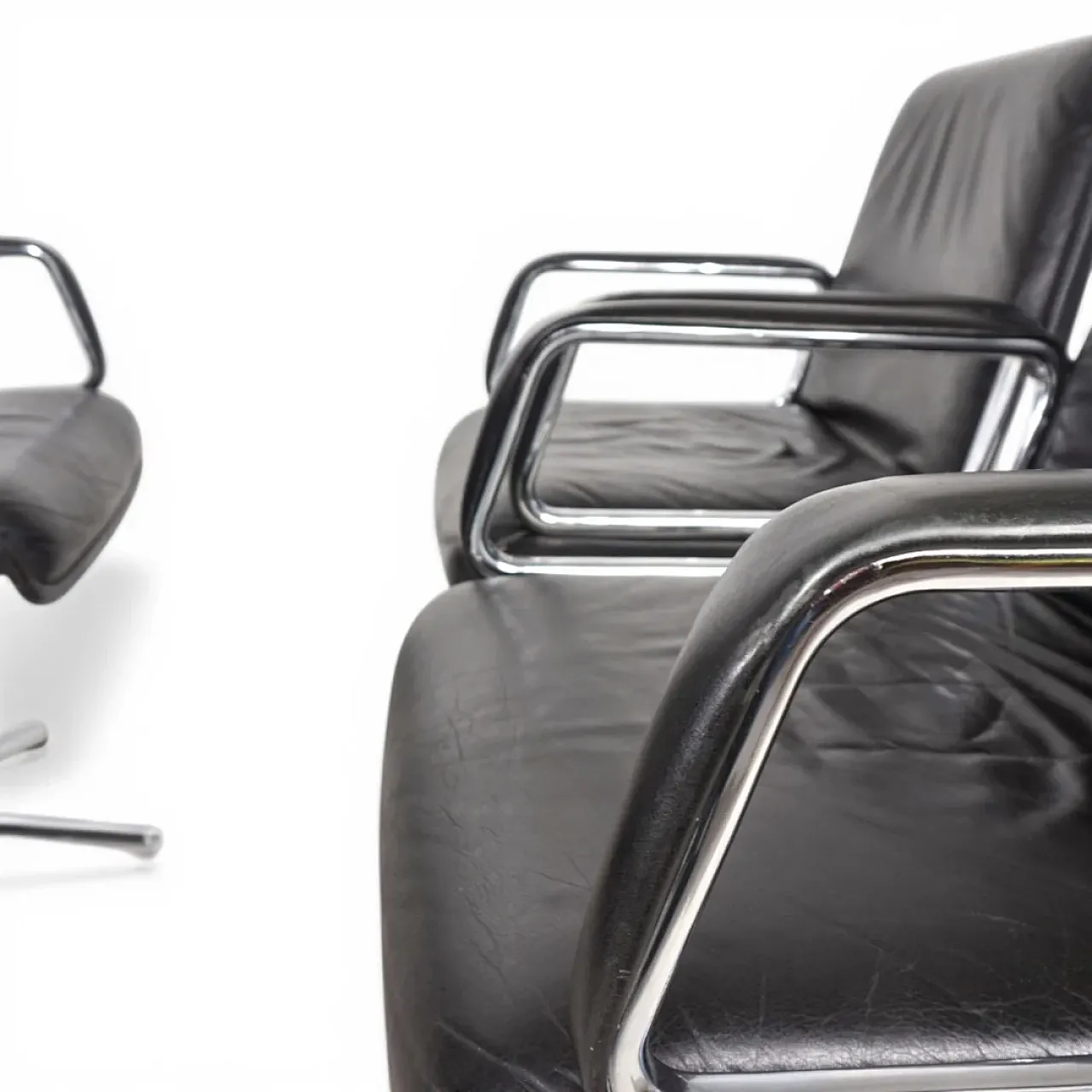 4 sedie girevoli Wilkhahn Delta di Delta Design, anni '70 6