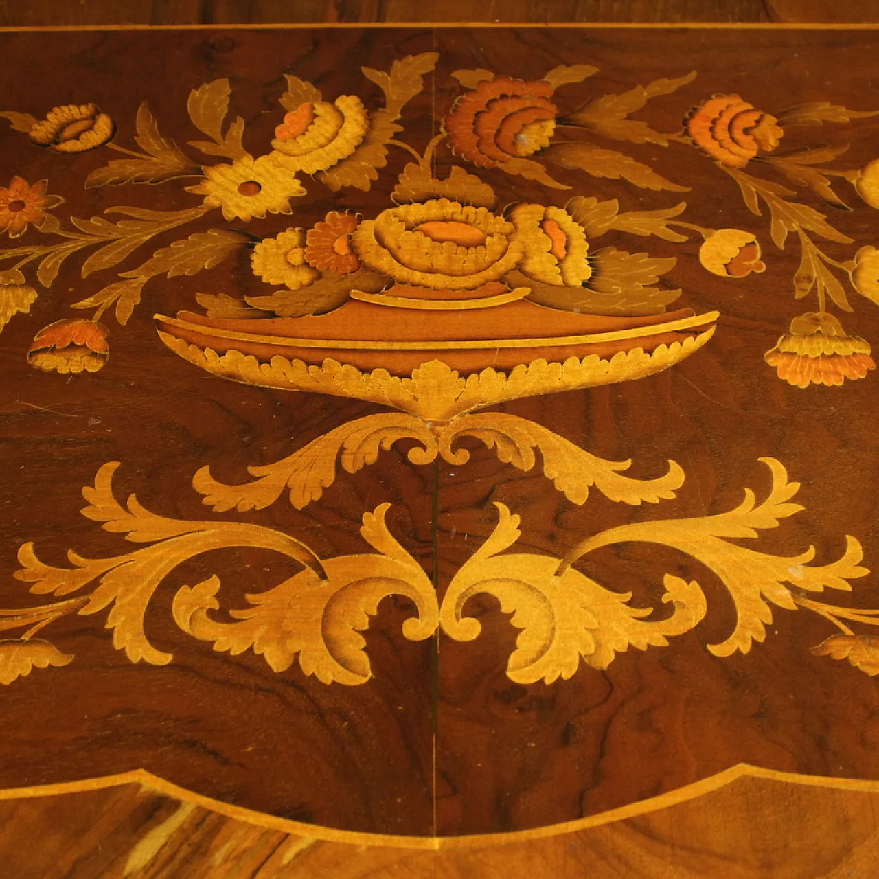 Dutch inlaid chest of drawers, 20th century 12