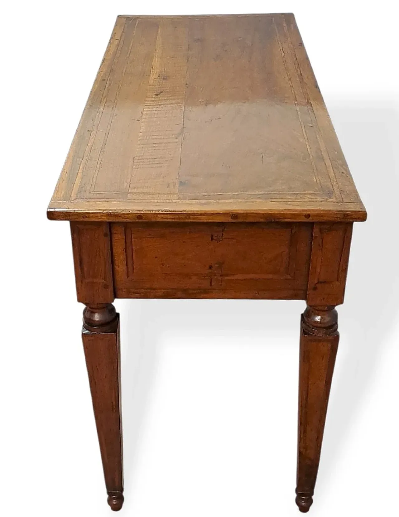 Solid walnut writing table, late 18th century 7