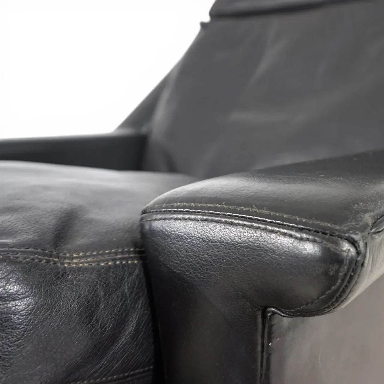 Poltrona lounge in pelle ESA 802 di Werner Langenfeld, anni '70 9