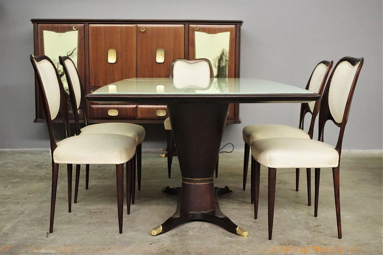 Rigamonti Brothers dining set, 1940s 5
