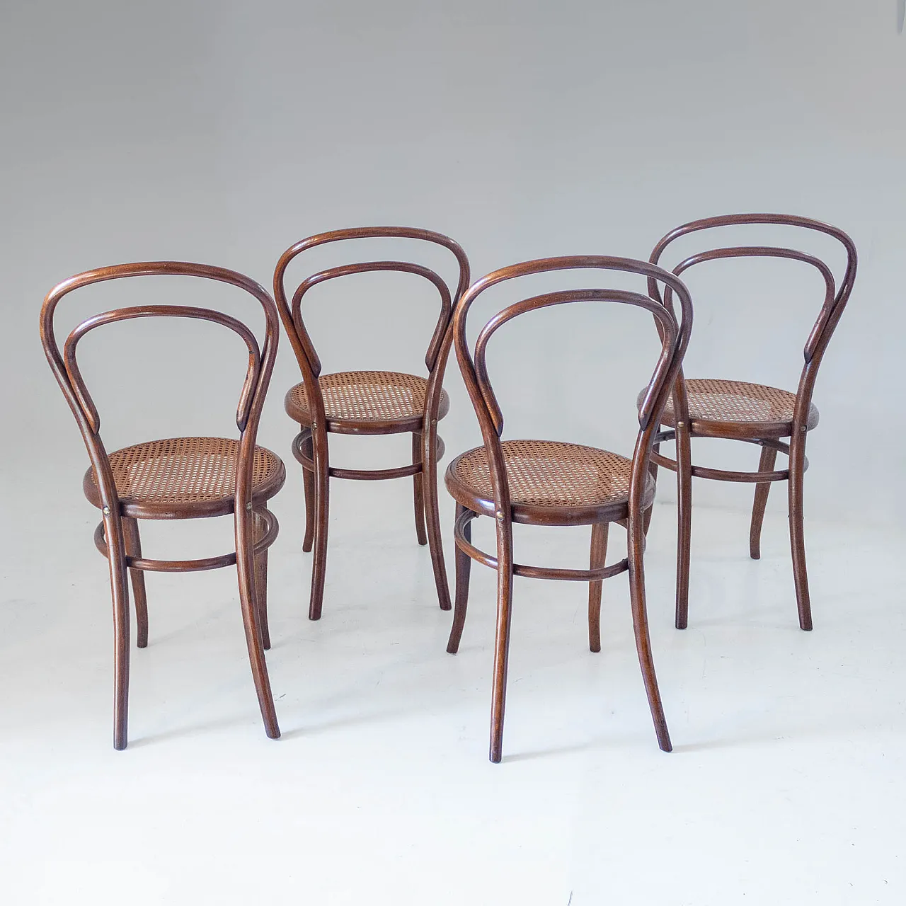 4 dining chairs, by Josef Hoffmann, Austria, 20th century 3