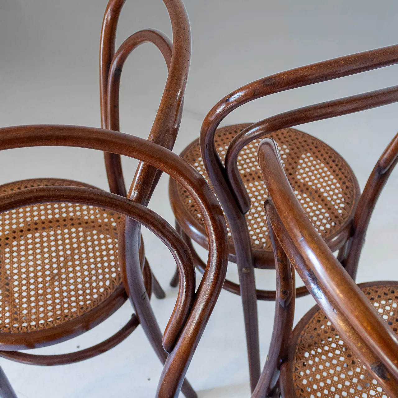 4 dining chairs, by Josef Hoffmann, Austria, 20th century 6