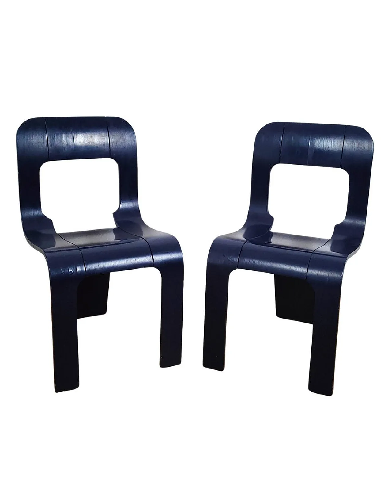 Pair of Model S chairs by Gigi Sabadin for Stilwood, 1970s 1