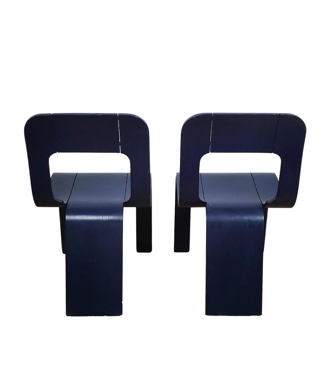 Pair of Model S chairs by Gigi Sabadin for Stilwood, 1970s 2