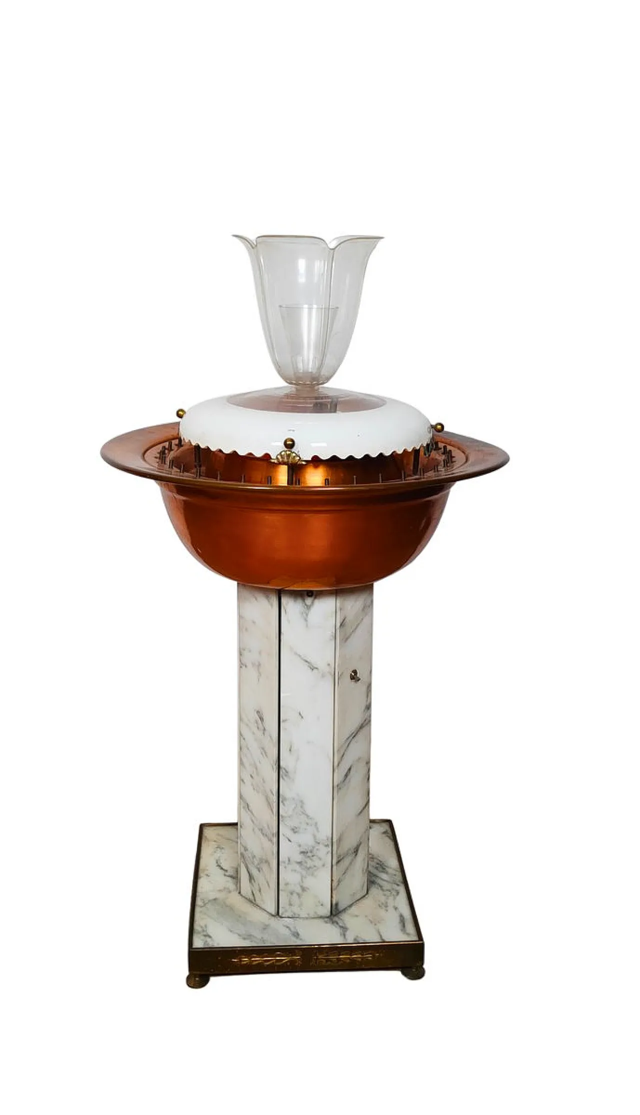 Fontana in marmo e rame, anni '60 1