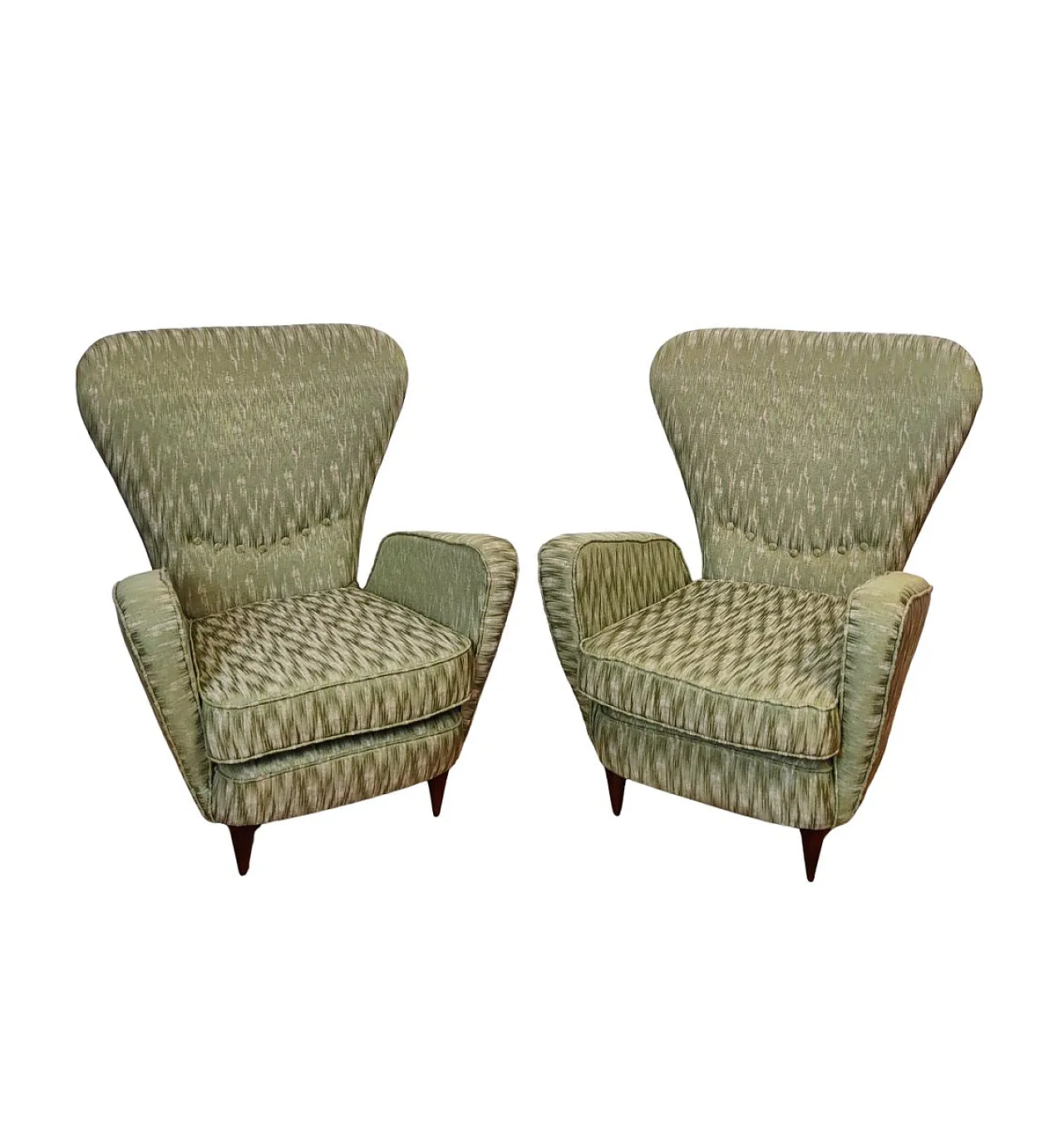 Coppia di poltrone di Sala e Madini per Fratelli Galimberti, anni '50 1