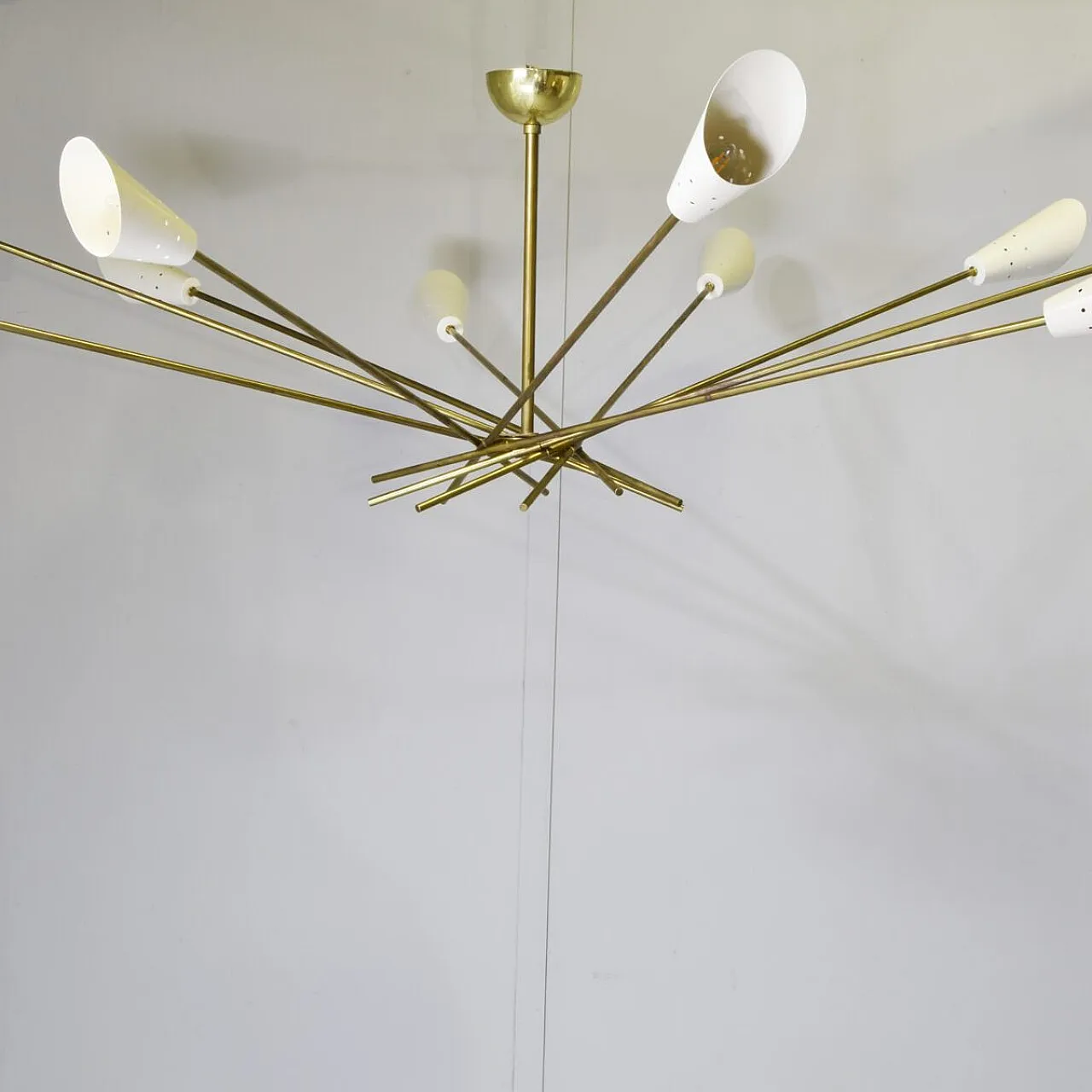 Shangai chandelier in the style of Stilnovo, 1960s 3