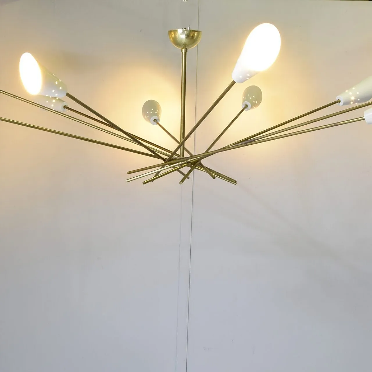 Shangai chandelier in the style of Stilnovo, 1960s 5