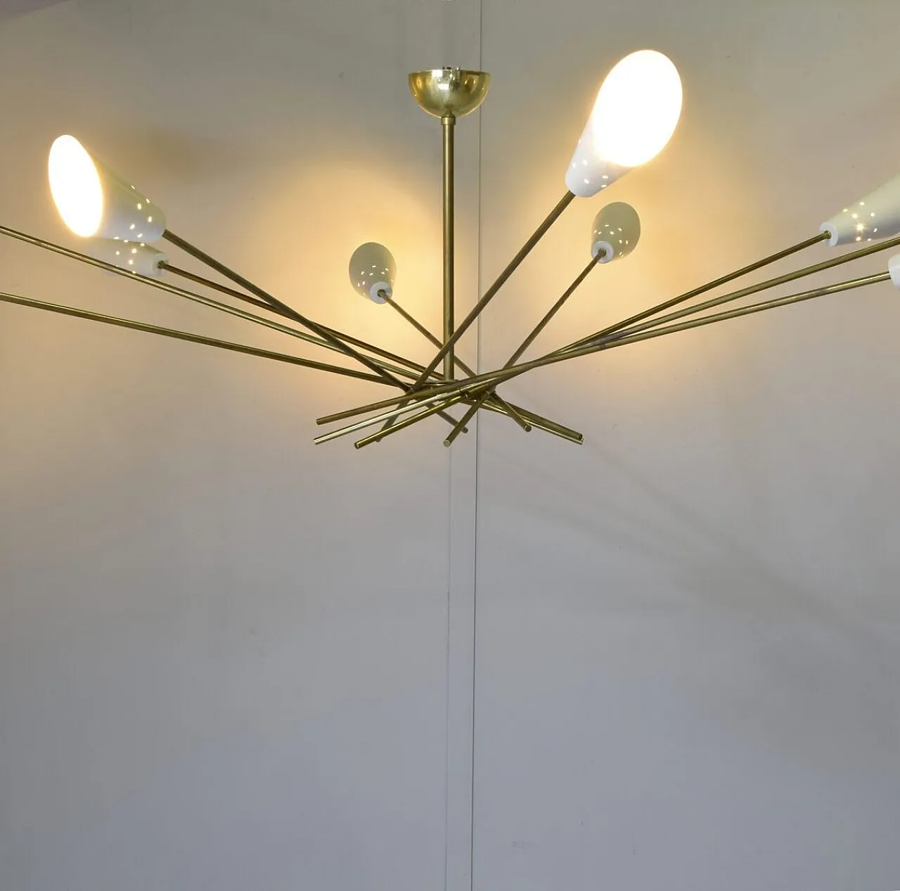 Shangai chandelier in the style of Stilnovo, 1960s 6