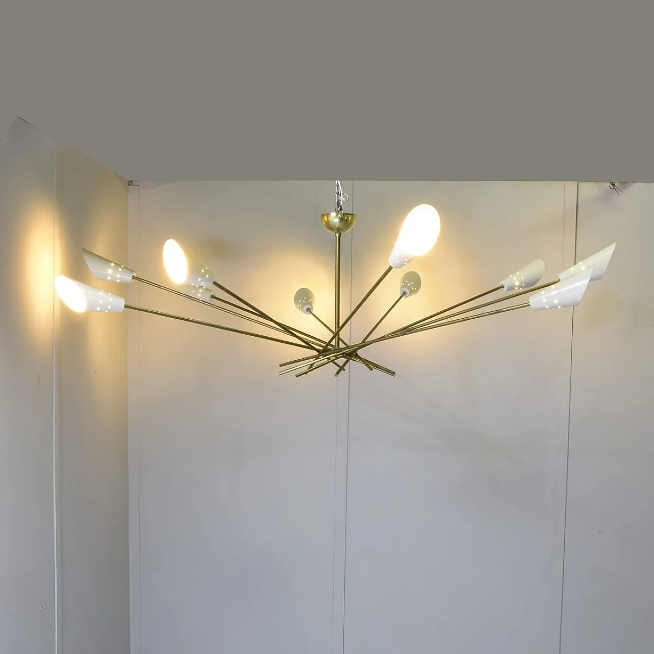 Shangai chandelier in the style of Stilnovo, 1960s 7