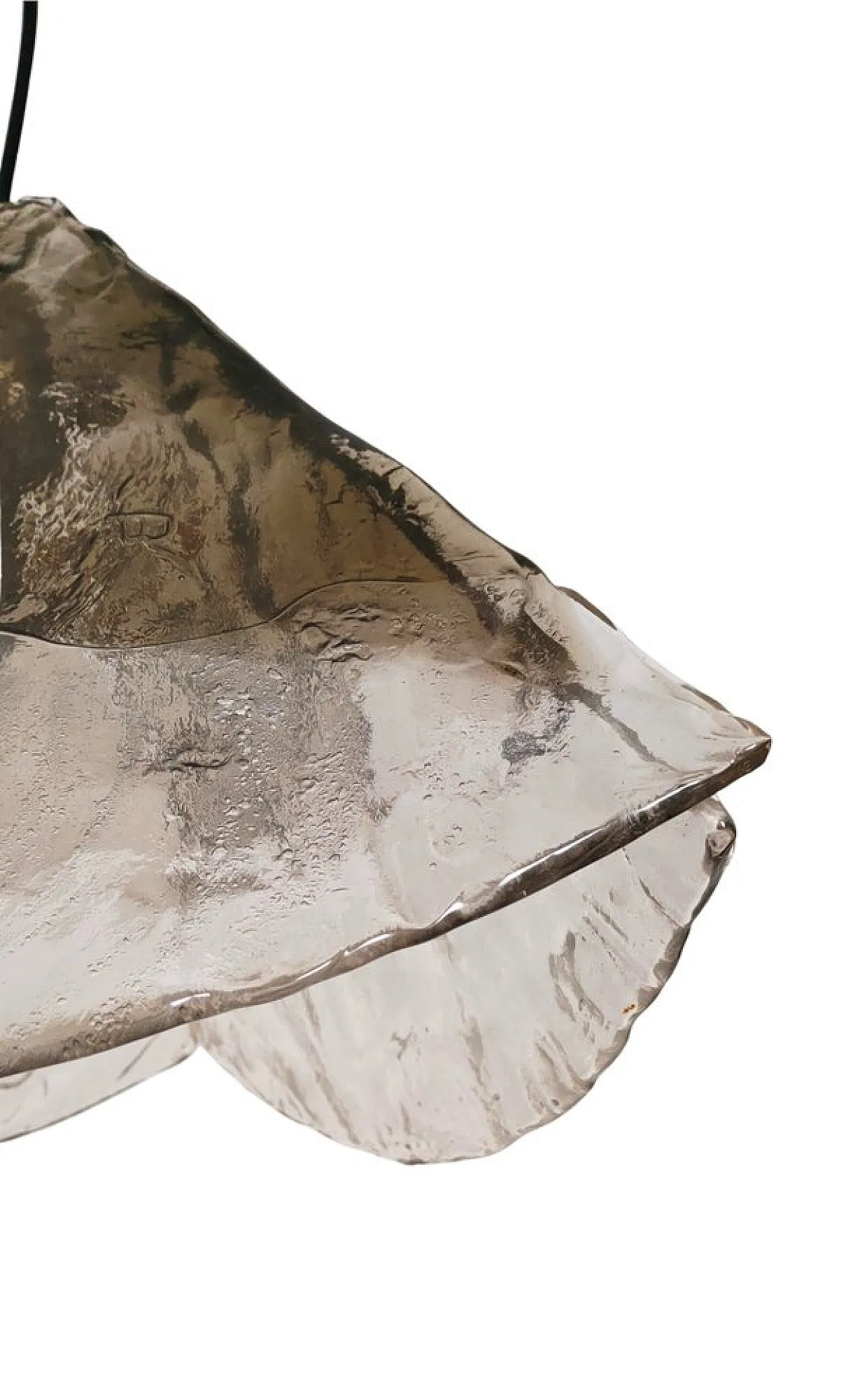 Lampada a sospensione in vetro di Murano di Mazzega, anni '70 3