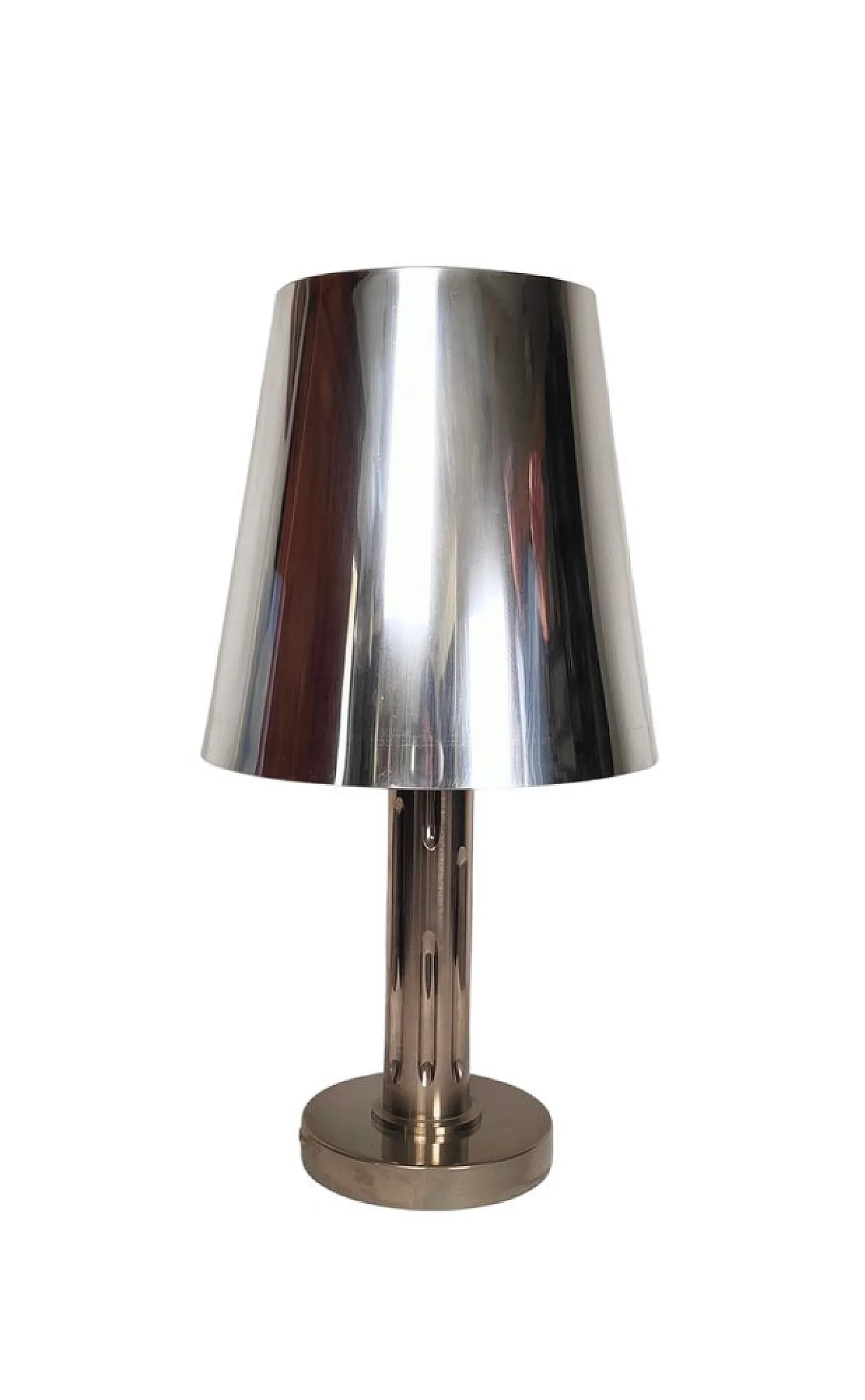 Chromed metal table lamp, 1960s 1