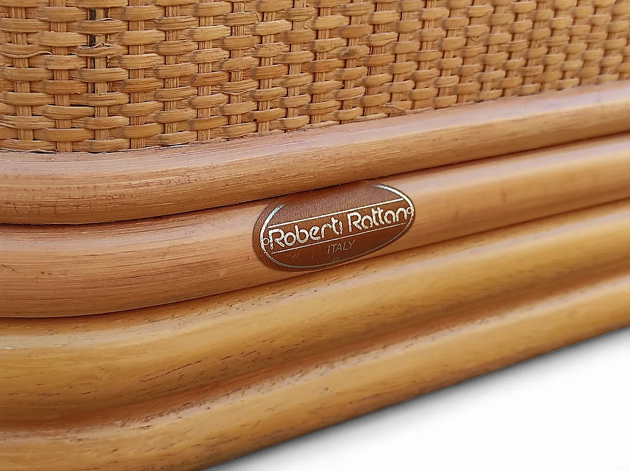 Credenza in legno di bambù Roberti Rattan, anni '60 13