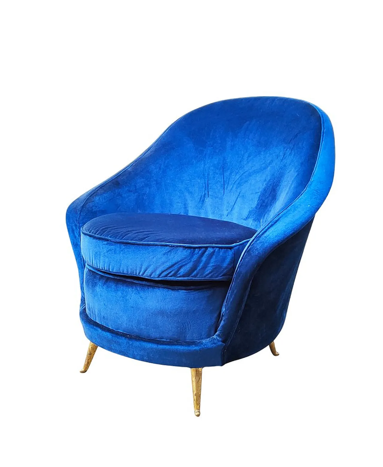 Blue Isa lounge chair, 1950s 1