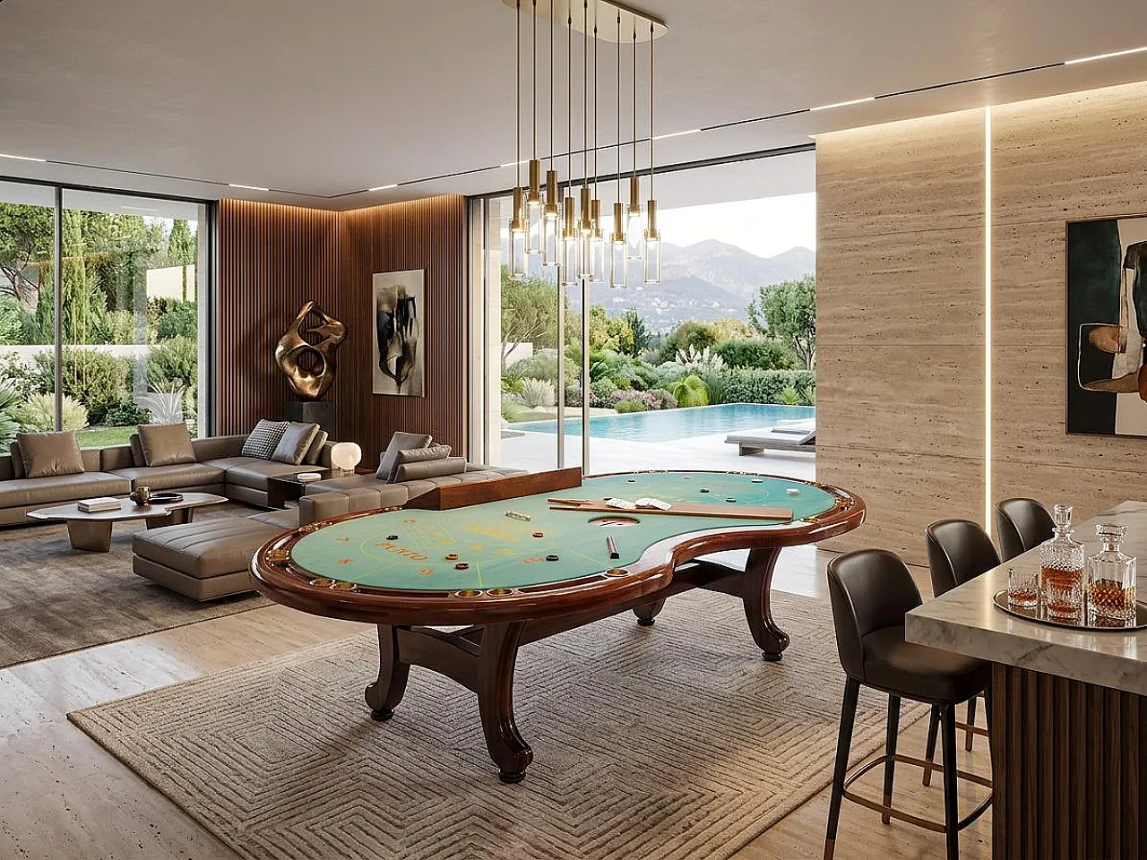 Punto Banco game table, Former Casino of Venice, 1980s 4