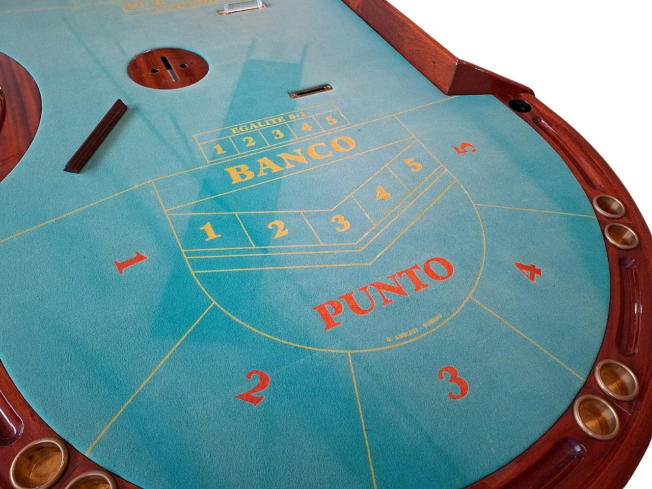 Punto Banco game table, Former Casino of Venice, 1980s 6