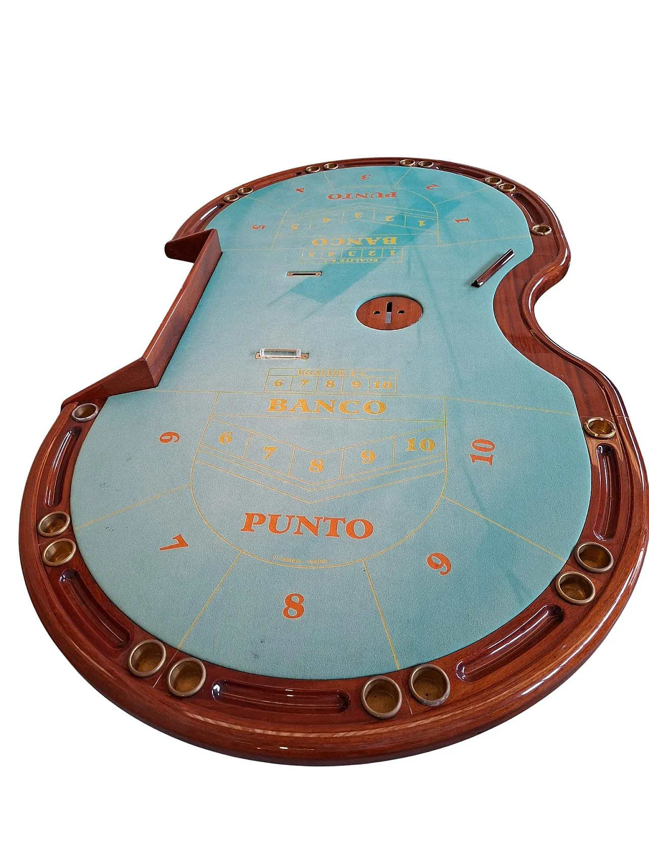 Punto Banco game table, Former Casino of Venice, 1980s 9