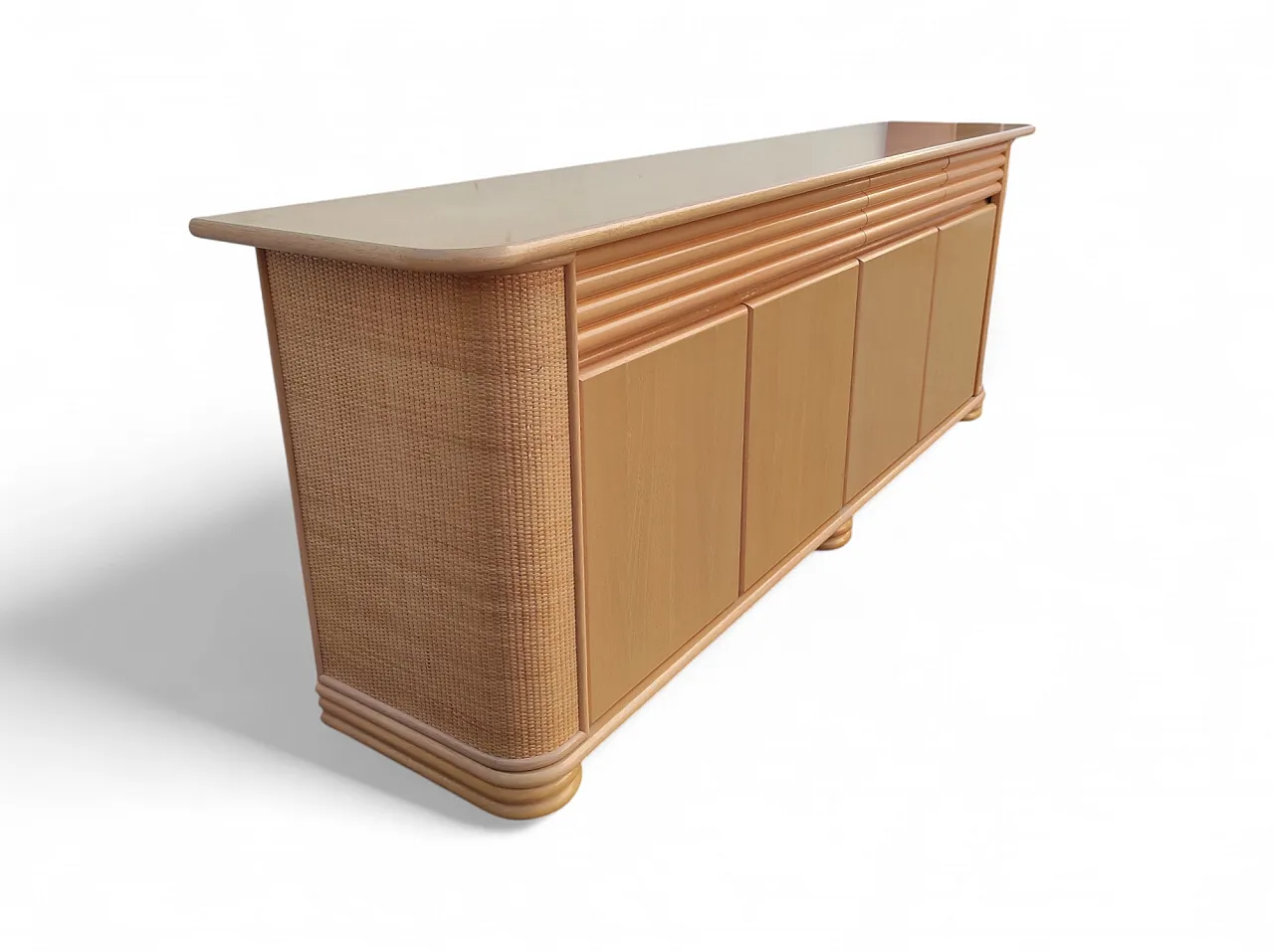 Contromobile in bamboo di Roberti Rattan, anni '60 3