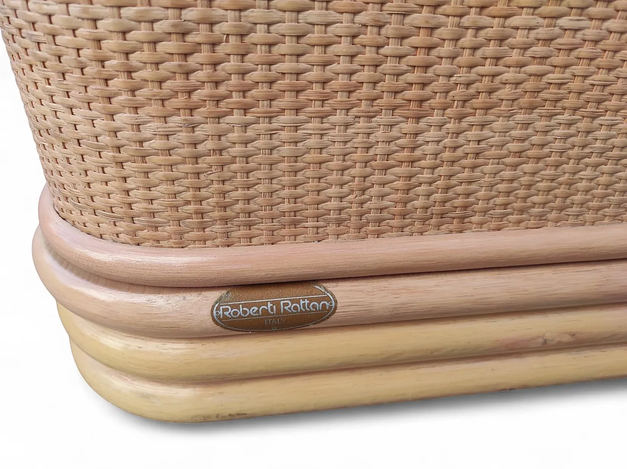 Contromobile in bamboo di Roberti Rattan, anni '60 5