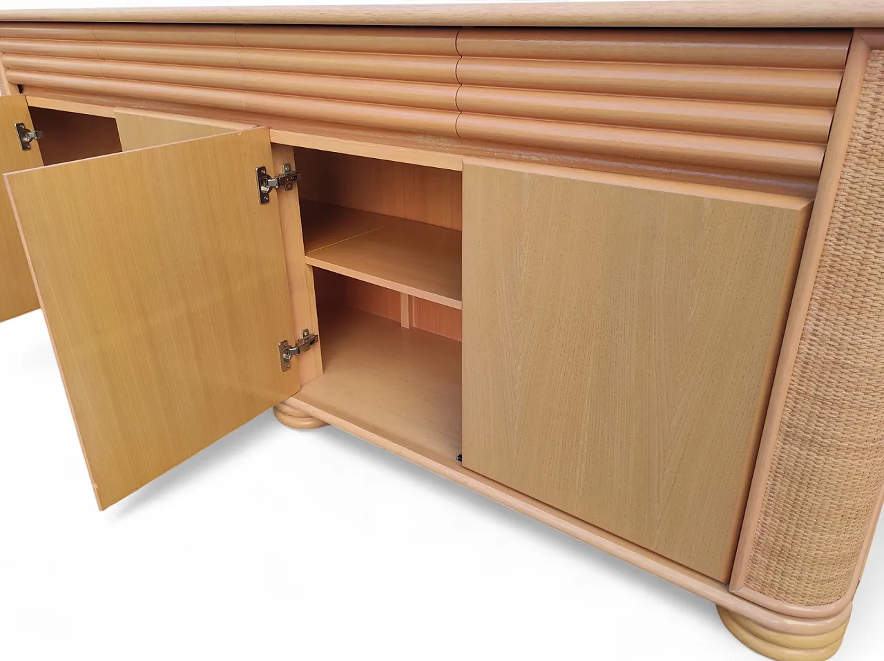 Contromobile in bamboo di Roberti Rattan, anni '60 15