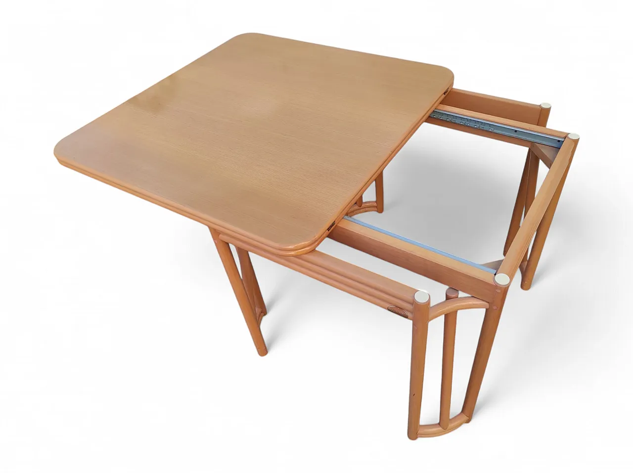 Bamboo wood table by Roberti Rattan, 1960s 5