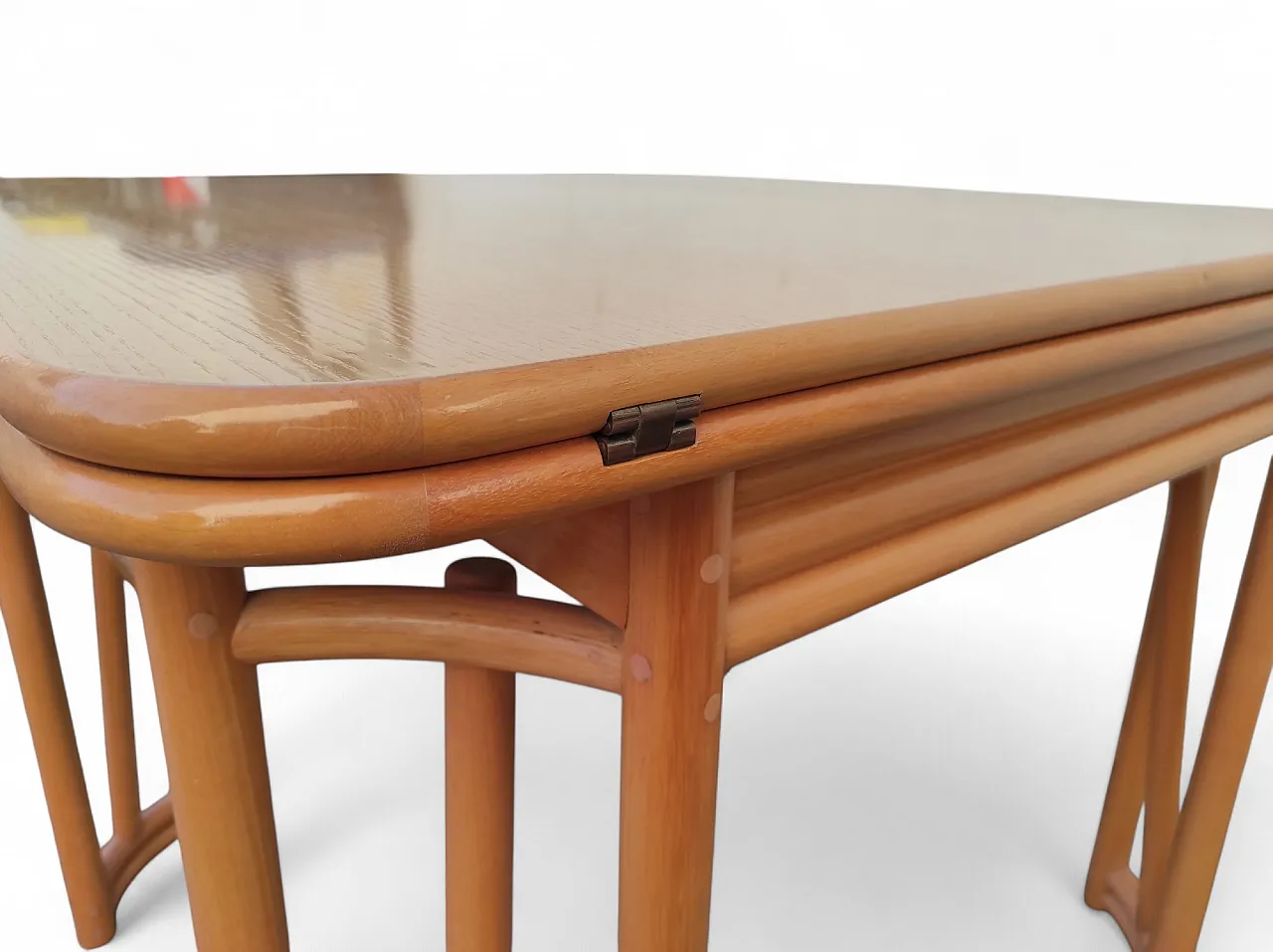 Bamboo wood table by Roberti Rattan, 1960s 9