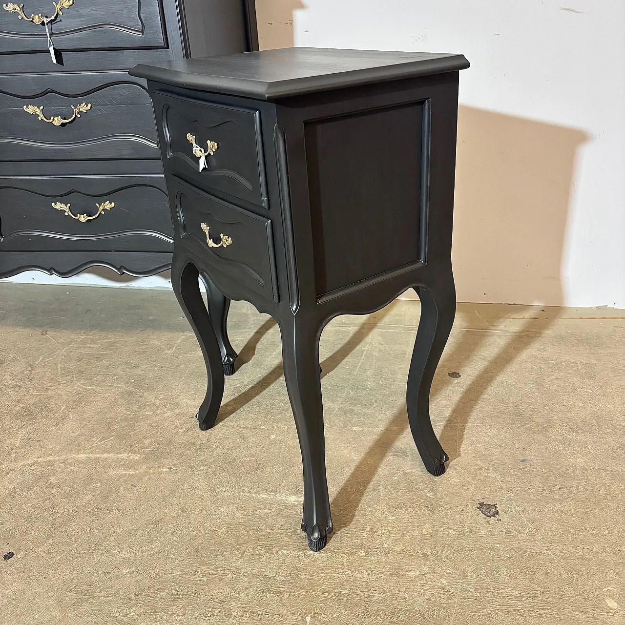 Chest of drawers and two bedside tables, 1950s 2