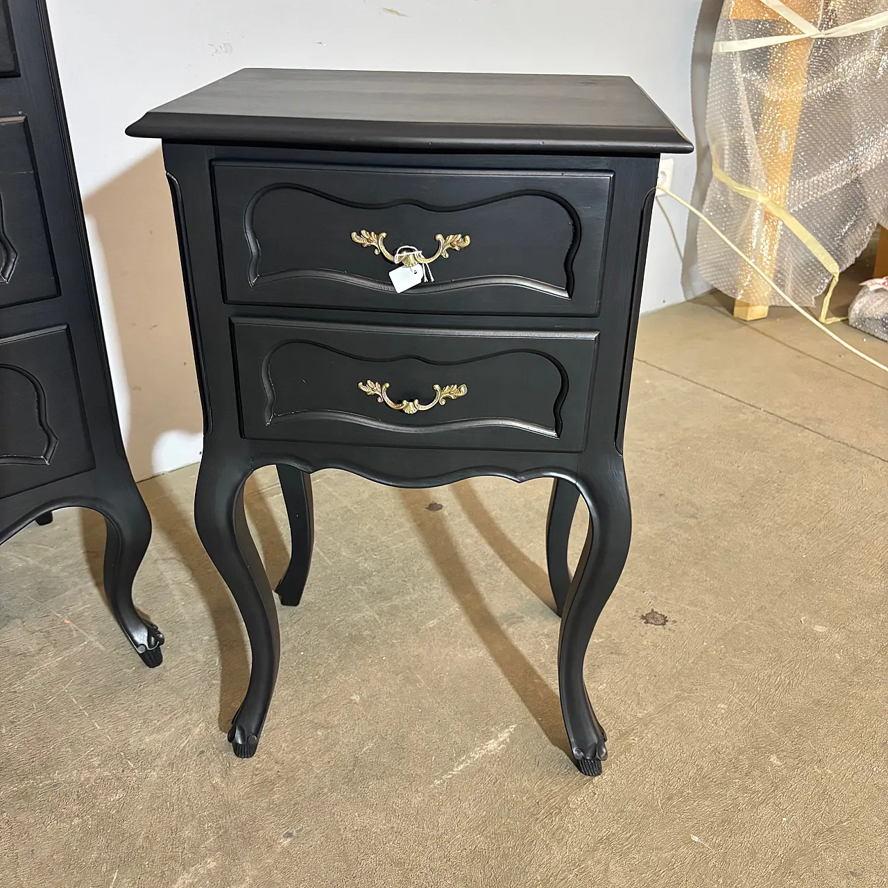 Chest of drawers and two bedside tables, 1950s 4