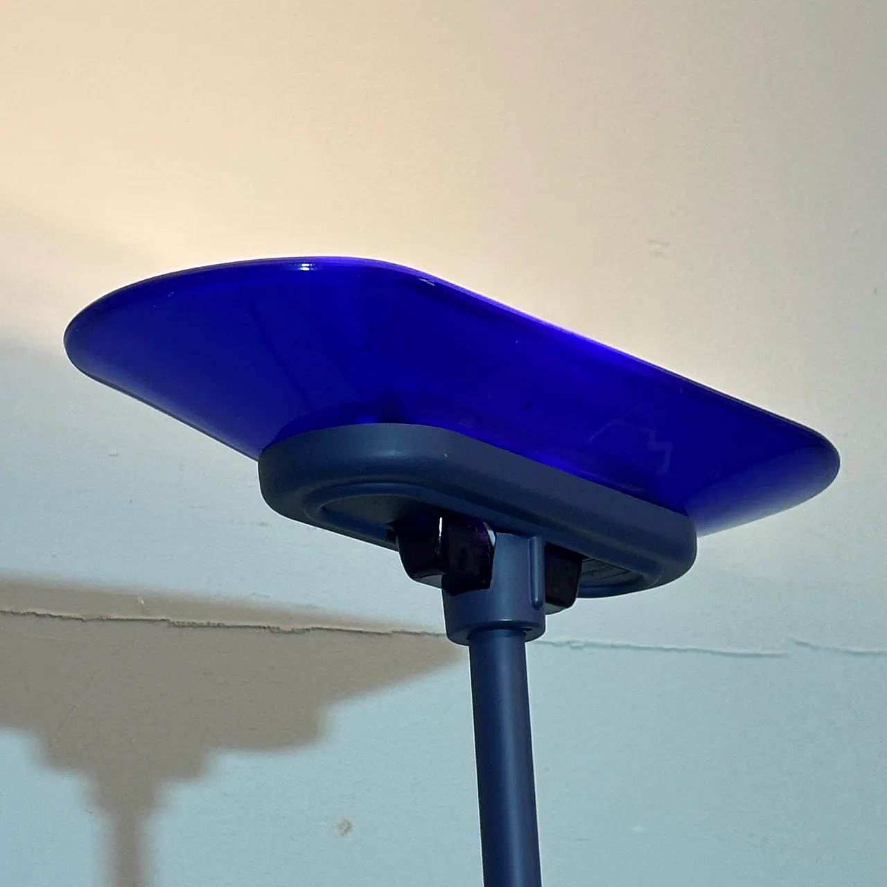 Jill  floor lamp by Arteluce blue Murano glass, 70s 5