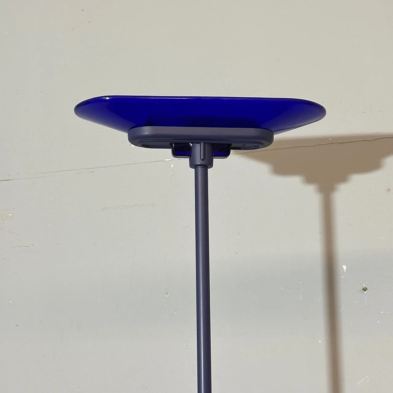 Jill  floor lamp by Arteluce blue Murano glass, 70s 7