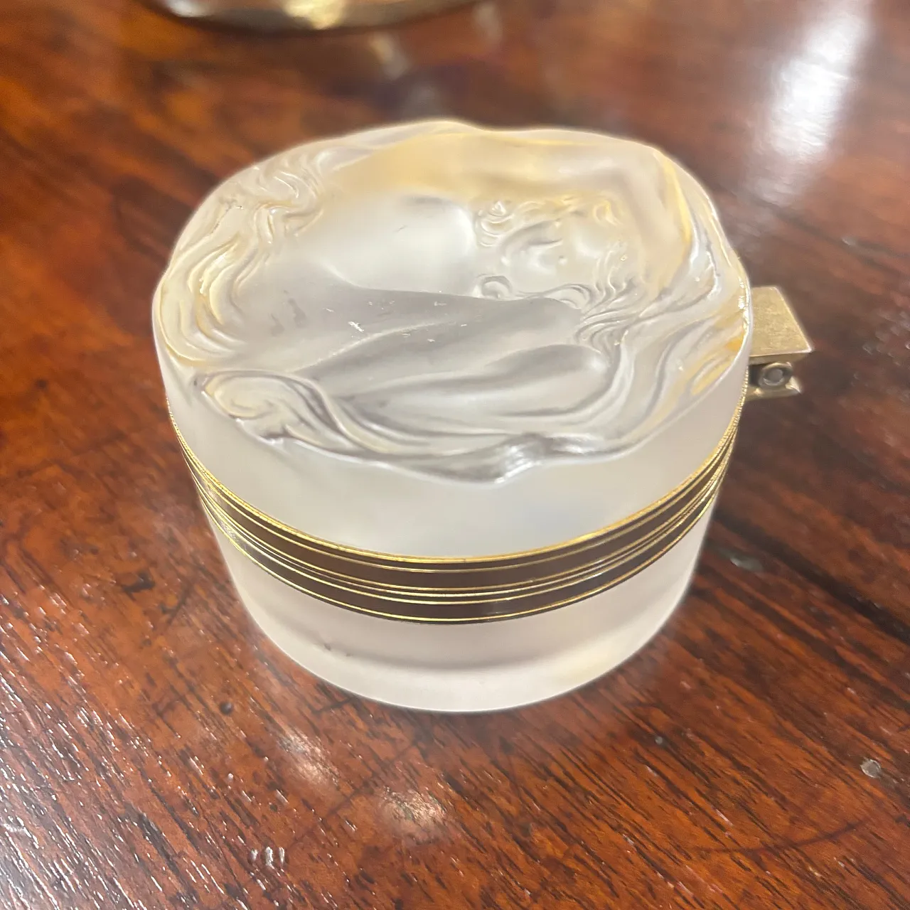 Porta cipria gioie Daphne in cristallo di Lalique France, anni '20 2