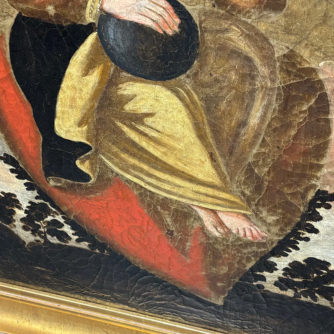 Oil painting on canvas Spanish school Jesus, 18th century 4