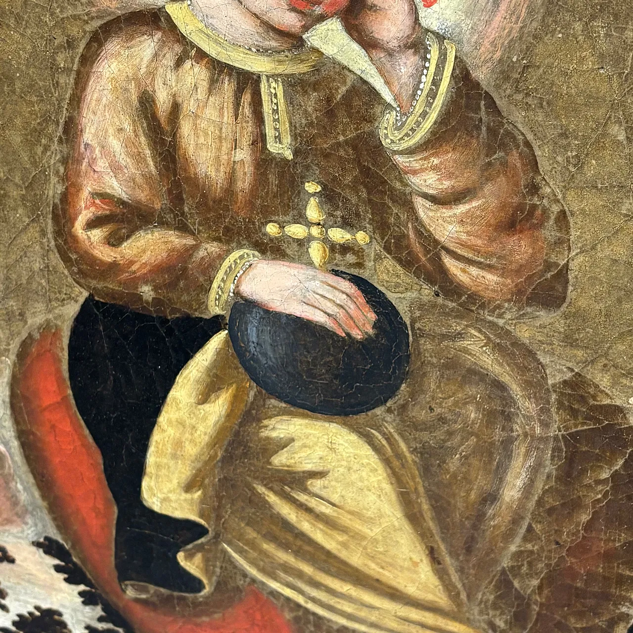 Oil painting on canvas Spanish school Jesus, 18th century 5