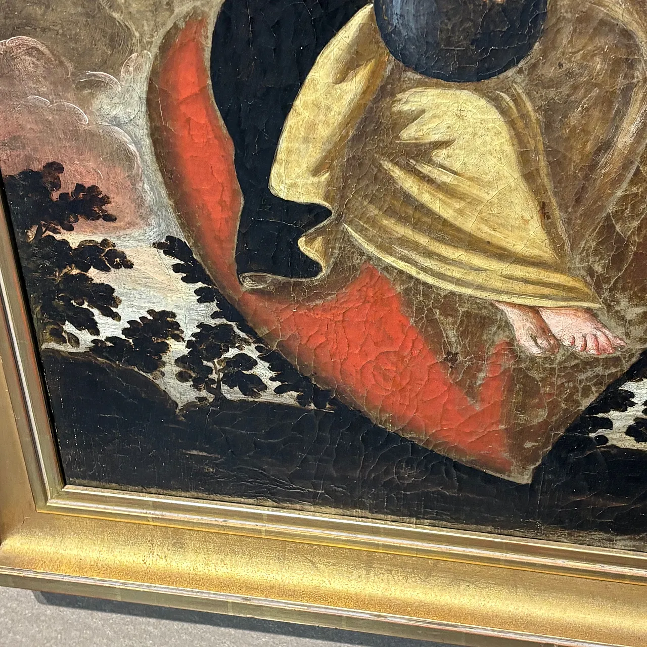 Oil painting on canvas Spanish school Jesus, 18th century 9