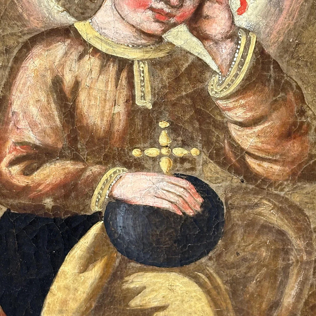 Oil painting on canvas Spanish school Jesus, 18th century 11