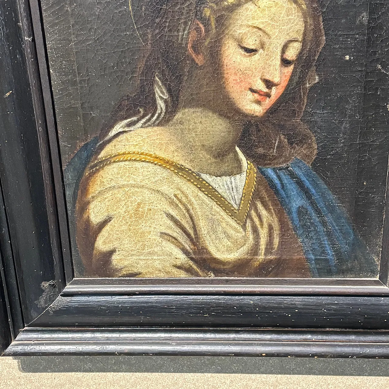 Oil painting on canvas with Mary Magdalene, early 17th century 3