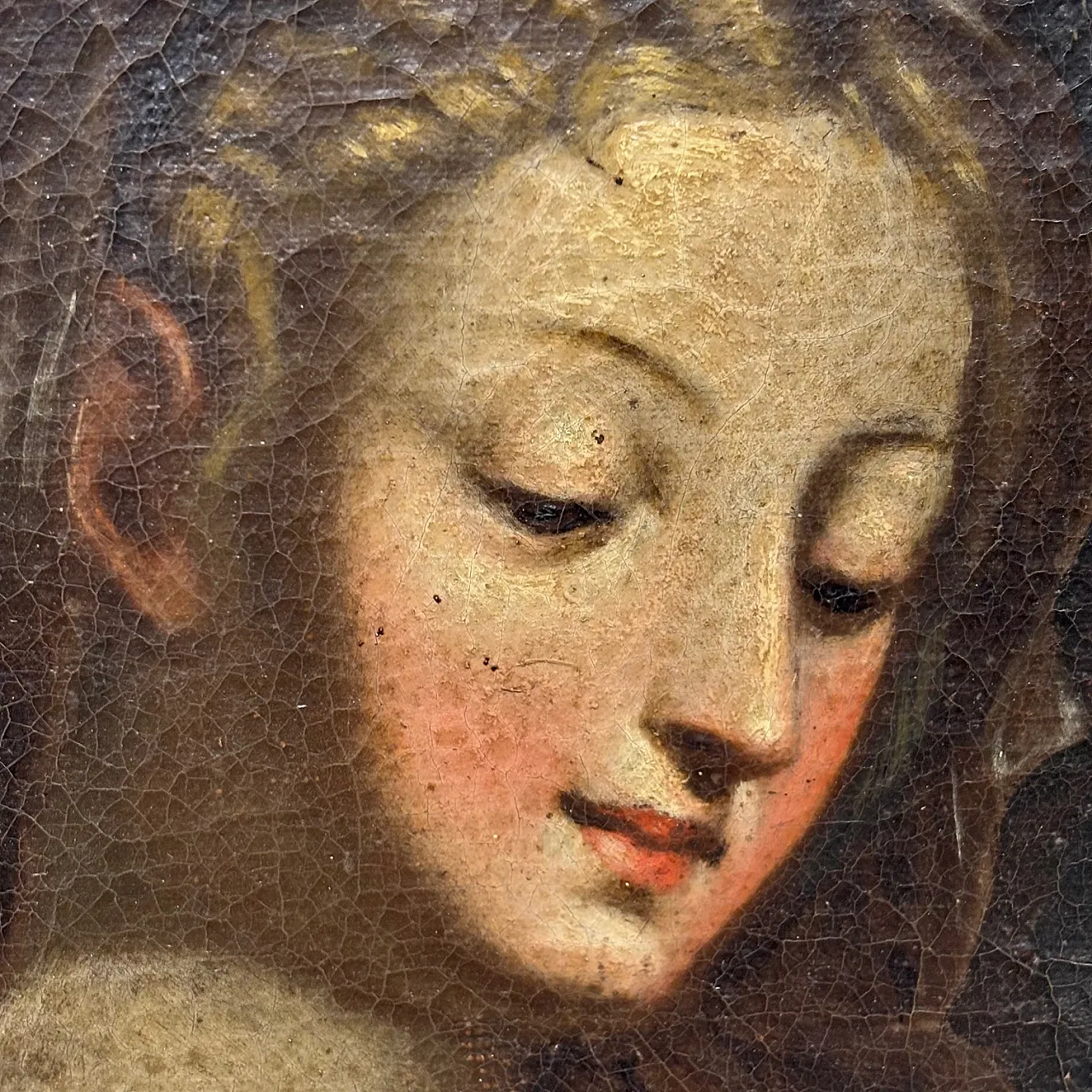 Oil painting on canvas with Mary Magdalene, early 17th century 15