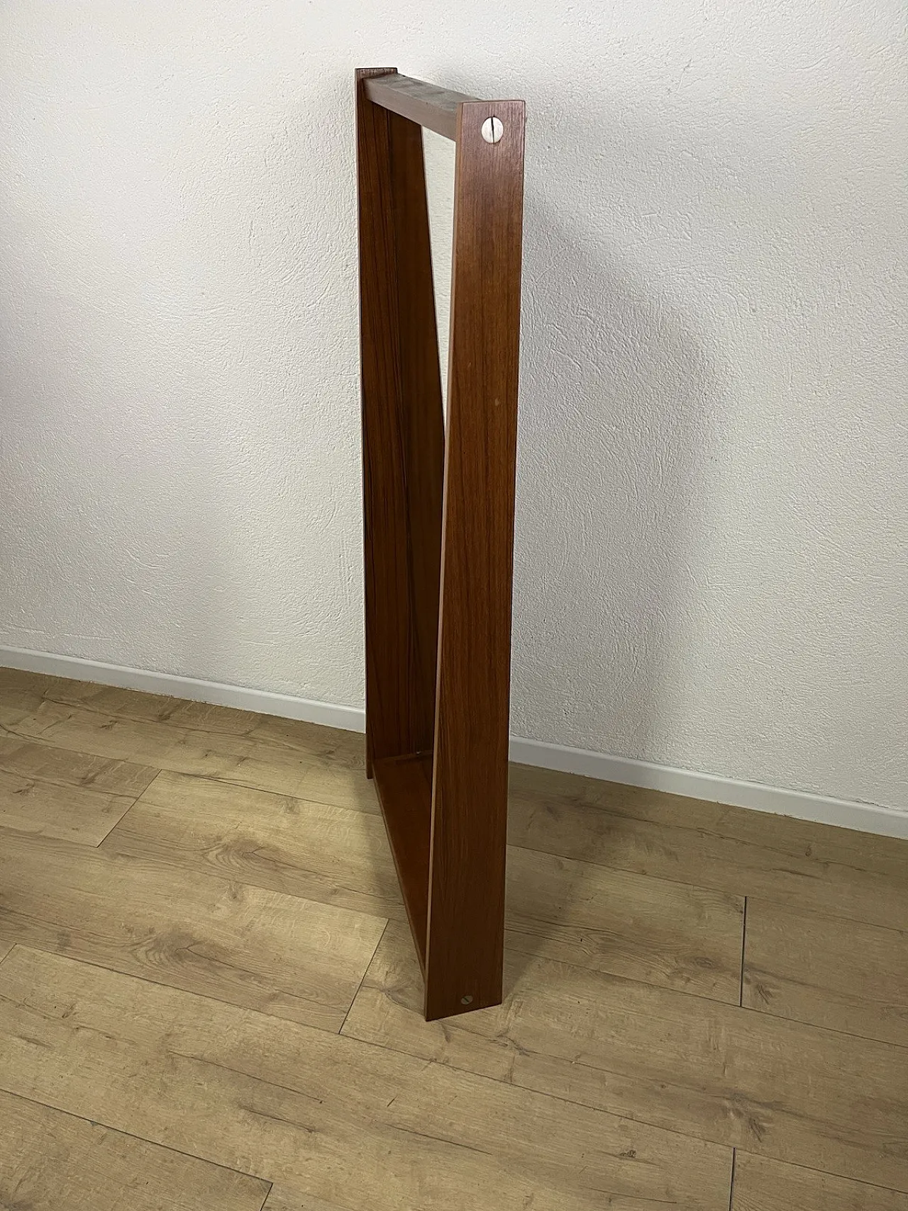 Specchio da terra in legno, anni '60 12