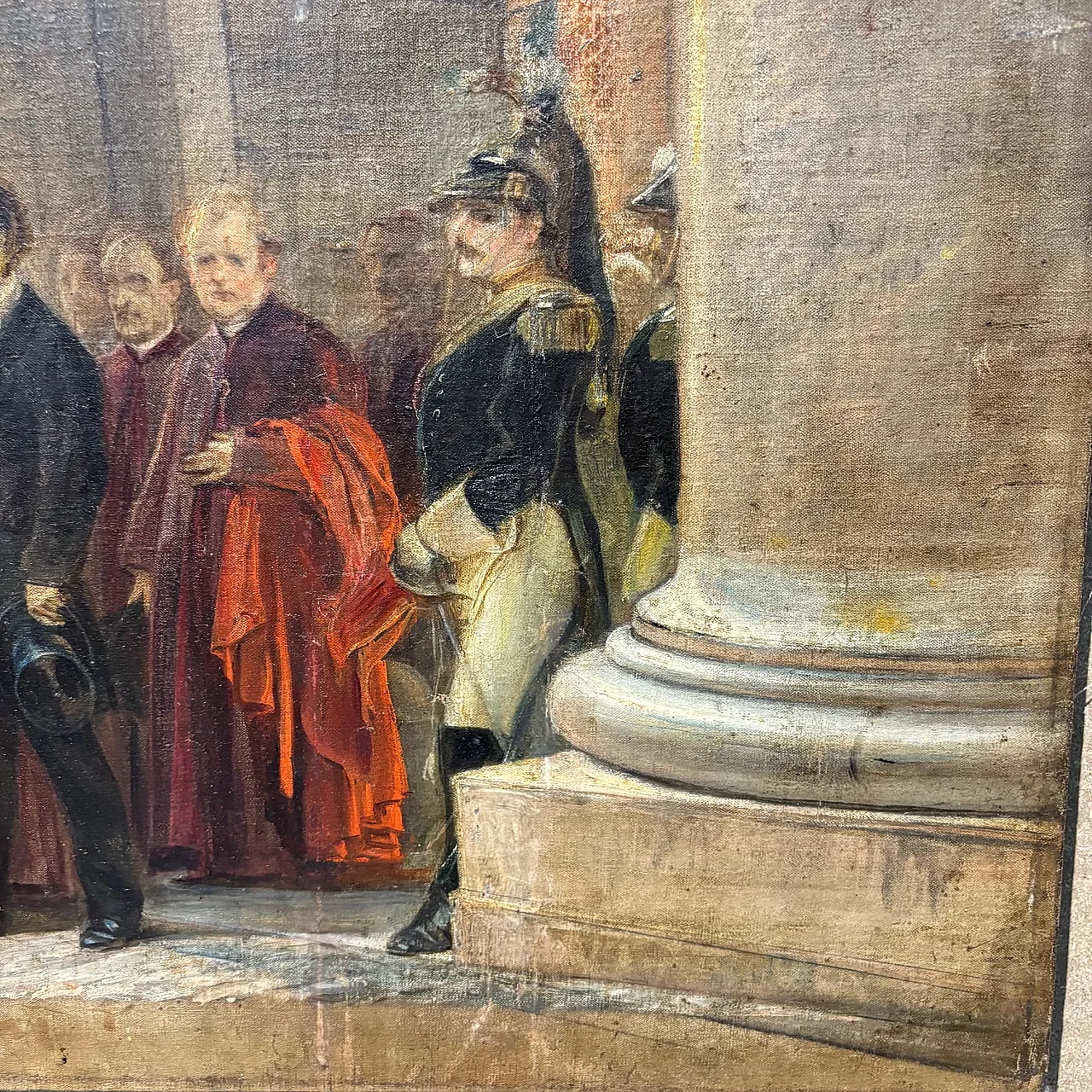 Cesare Dies, Leo XIII with diplomats, oil painting, 19th century 4