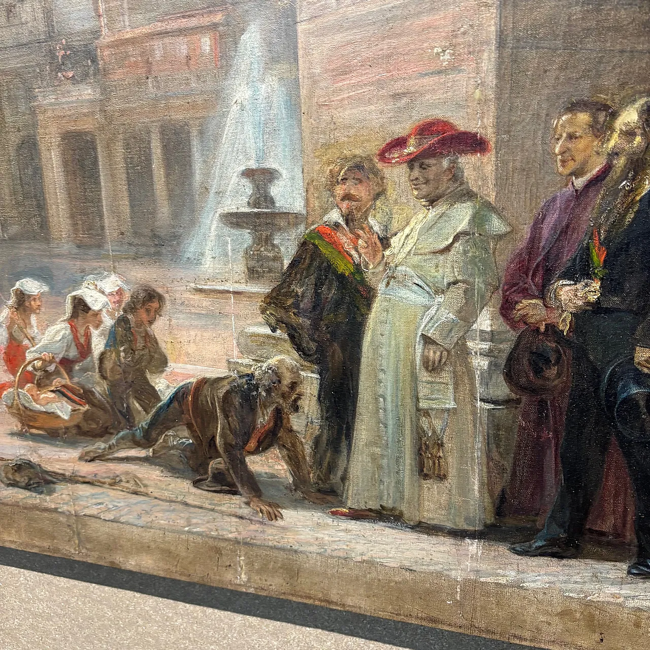 Cesare Dies, Leo XIII with diplomats, oil painting, 19th century 6