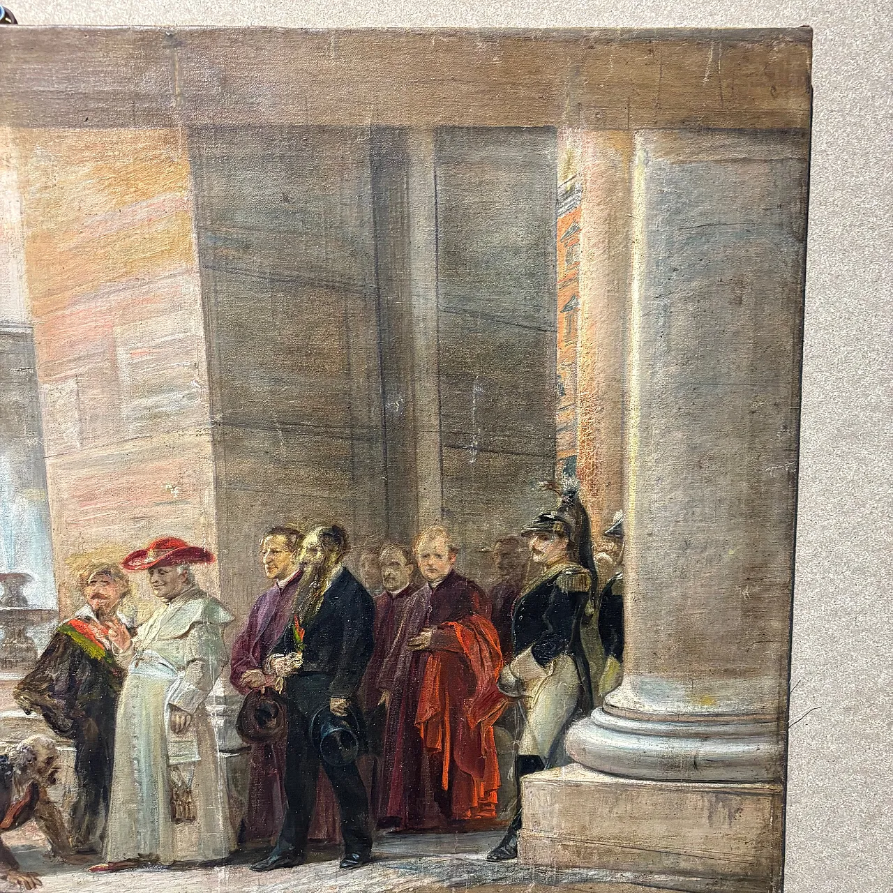 Cesare Dies, Leo XIII with diplomats, oil painting, 19th century 9